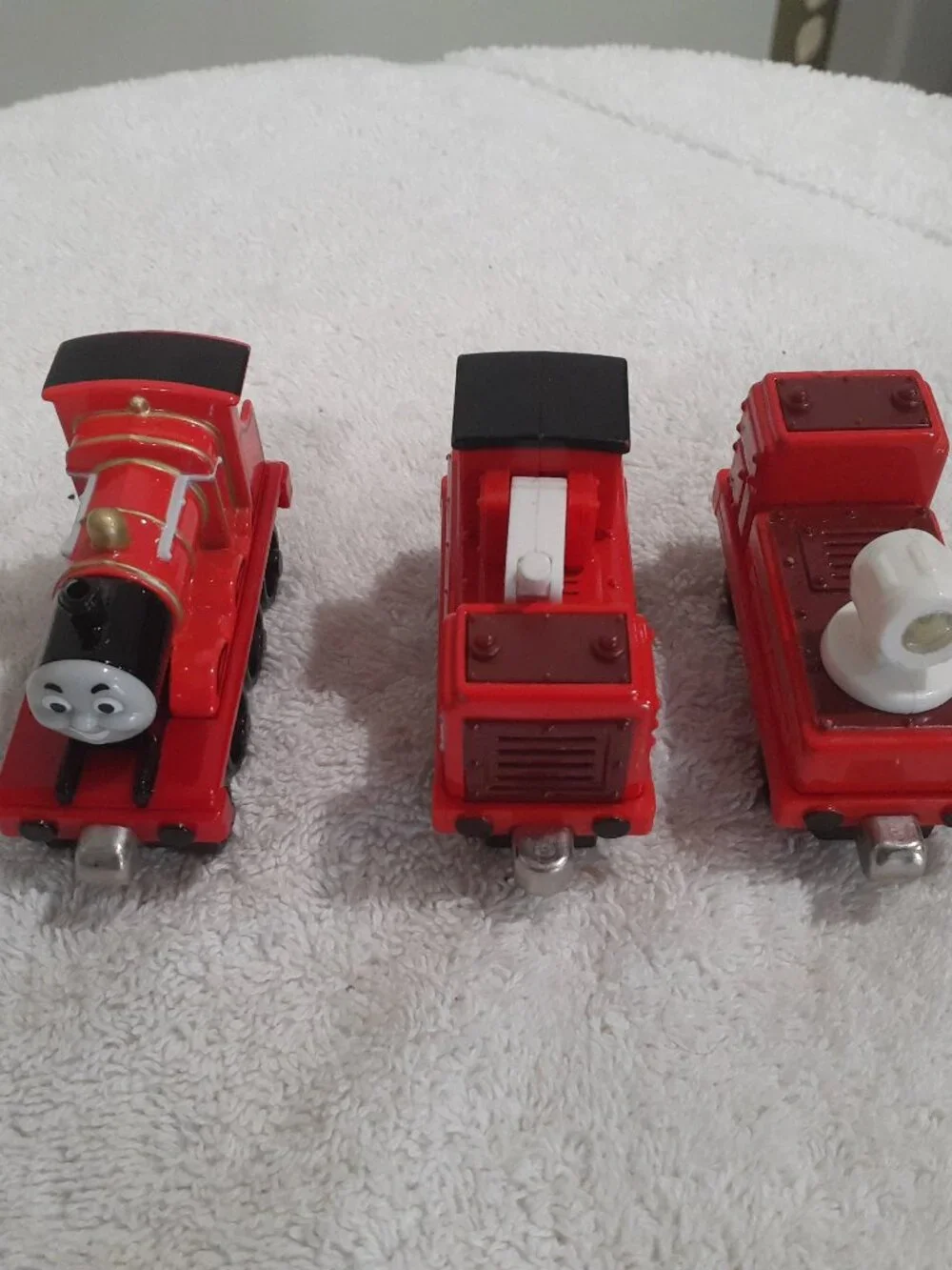 Thomas and Friends Railroad Tank engines: James. Spotlight & Hose car, Emily